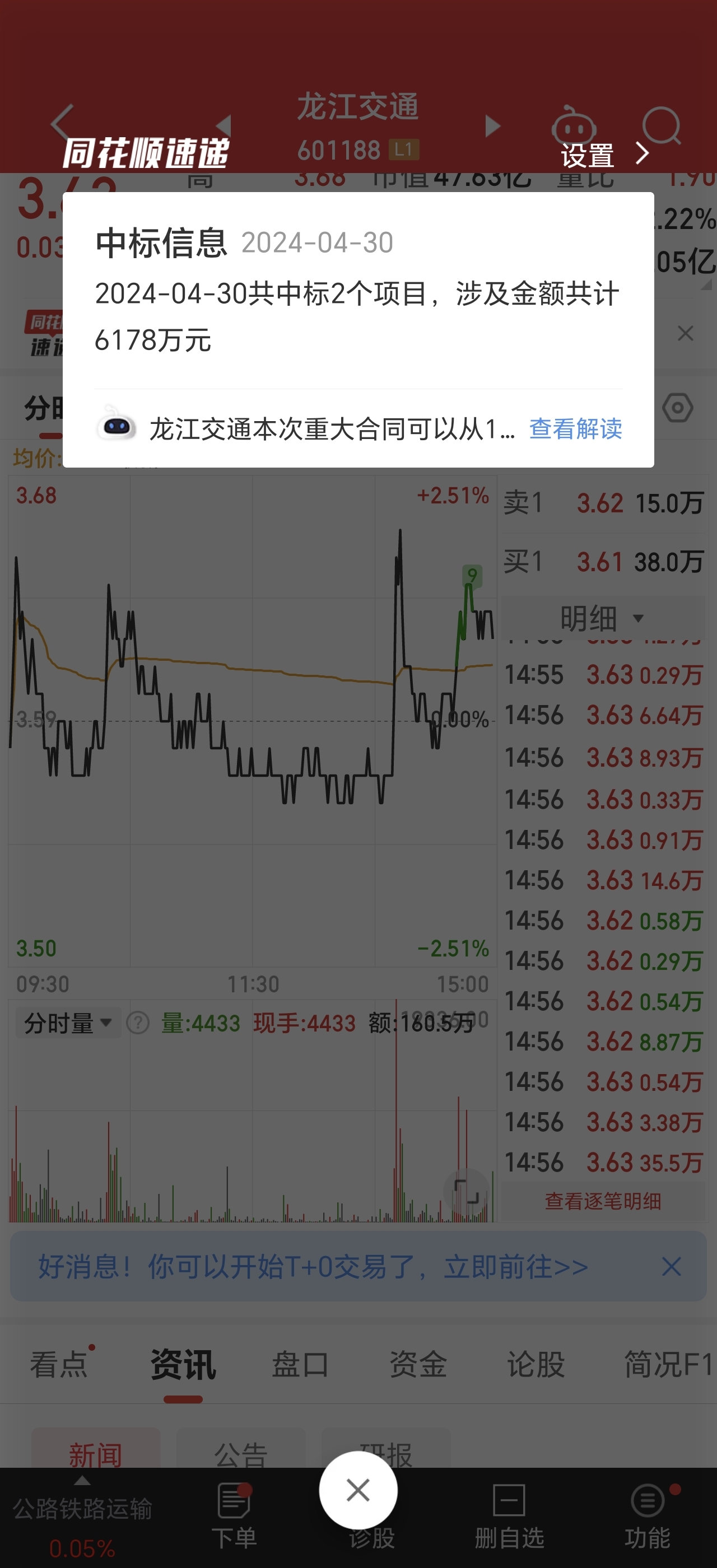 龍江交通股票最新動態(tài)，交通股票最新消息??